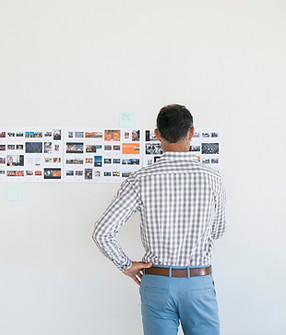Man Viewing Collage