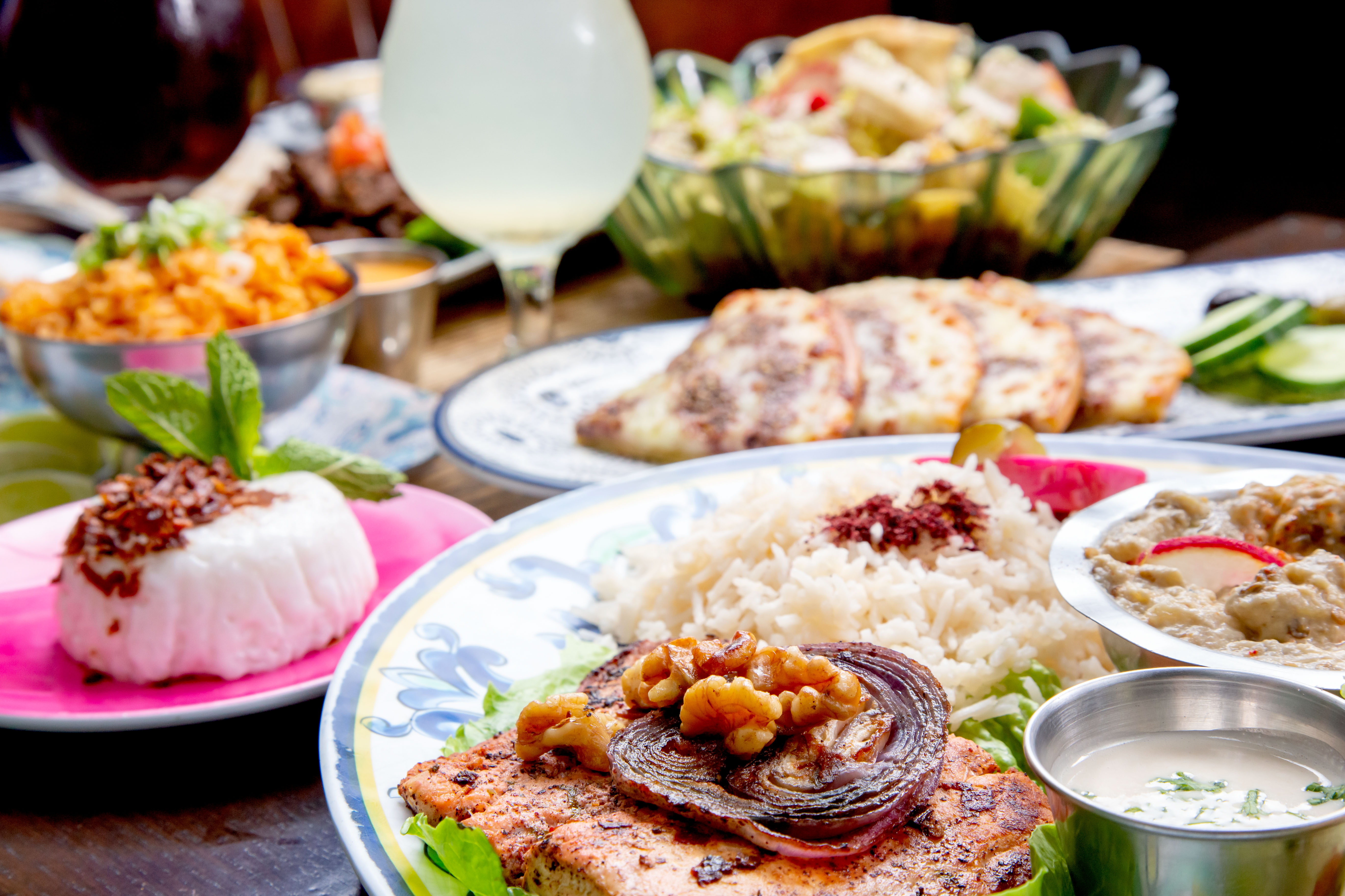 Arranged Food and Objects
