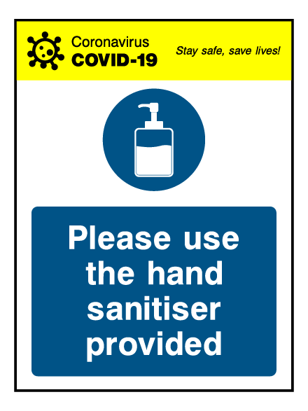 Hand Sanitiser Sign