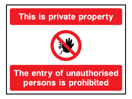 Private Property Sign
