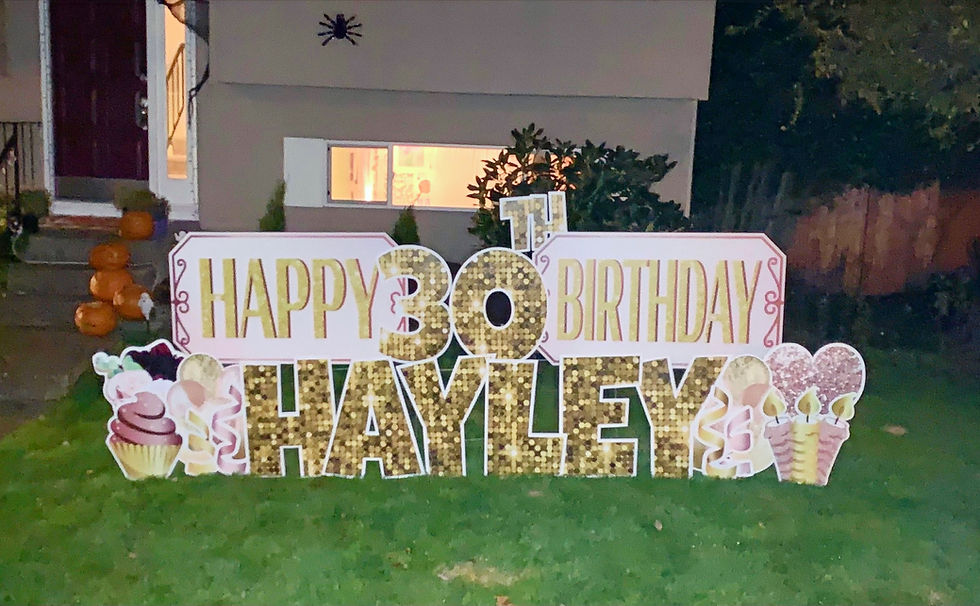 Thumbnail: Gold Sparkle Happy Birthday