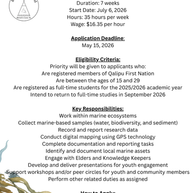 QFN Youth Summer Employment Program