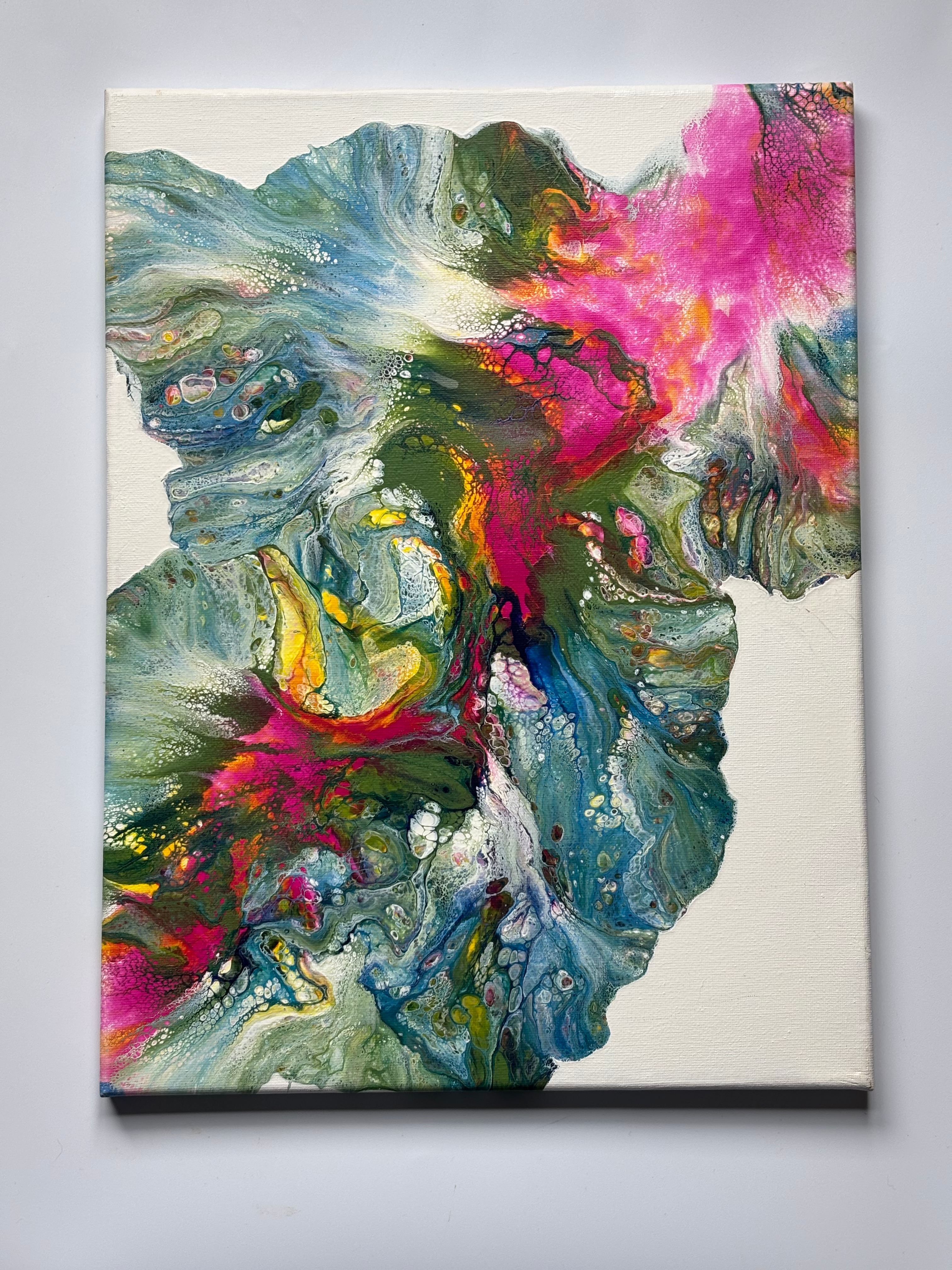 "Bloom" Original Pour Painting