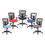 Thumbnail: Alera Elusion Series Mesh Mid-Back Swivel/Tilt Chair, Up to 275 lb, Navy Seat