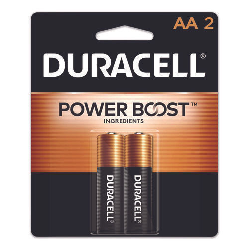Duracell Power Boost CopperTop Alkaline AA Batteries, 2/Pack