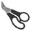 Thumbnail: Westcott Value Line Stainless Steel Shears, 8", 3.5" Cut, 3/Pack, Black Handle
