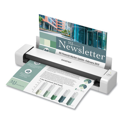 Brother DS-740D Duplex Mobile Document Scanner, 600 dpi, 1-Sheet Auto Feeder
