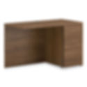 HON 10500 Series Return with Full-Height Pedestal, Right, 48" x 24", Pinnacle