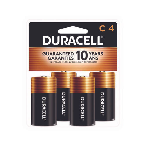 Duracell CopperTop Alkaline C Batteries, 4/Pack