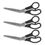 Thumbnail: Westcott Value Line Stainless Steel Shears, 8", 3.5" Cut, 3/Pack, Black Handle