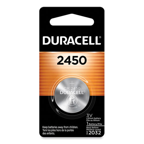 Duracell Lithium Coin Batteries, 2450, 36/Carton
