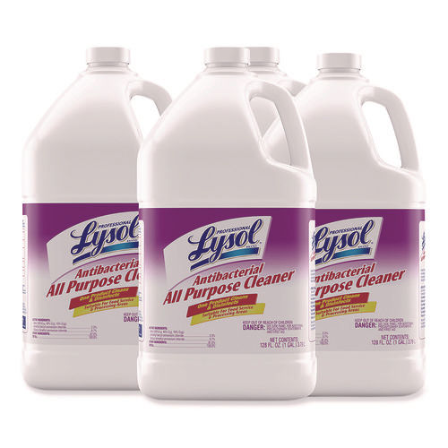 Lysol Antibacterial All-Purpose Cleaner Concentrate, 1 gal Bottle, 4/Carton