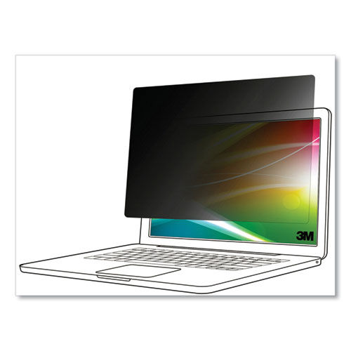 3M Bright Screen Privacy Filter for 15.6" Laptop/2-in-1, 16:9