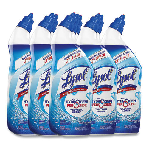 Lysol Toilet Bowl Cleaner with Hydrogen Peroxide, Ocean Fresh Scent, 24 oz, 9/CT