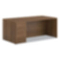 HON 10500 Series L Workstation Single Pedestal Desk, 72" x 36", Pinnacle