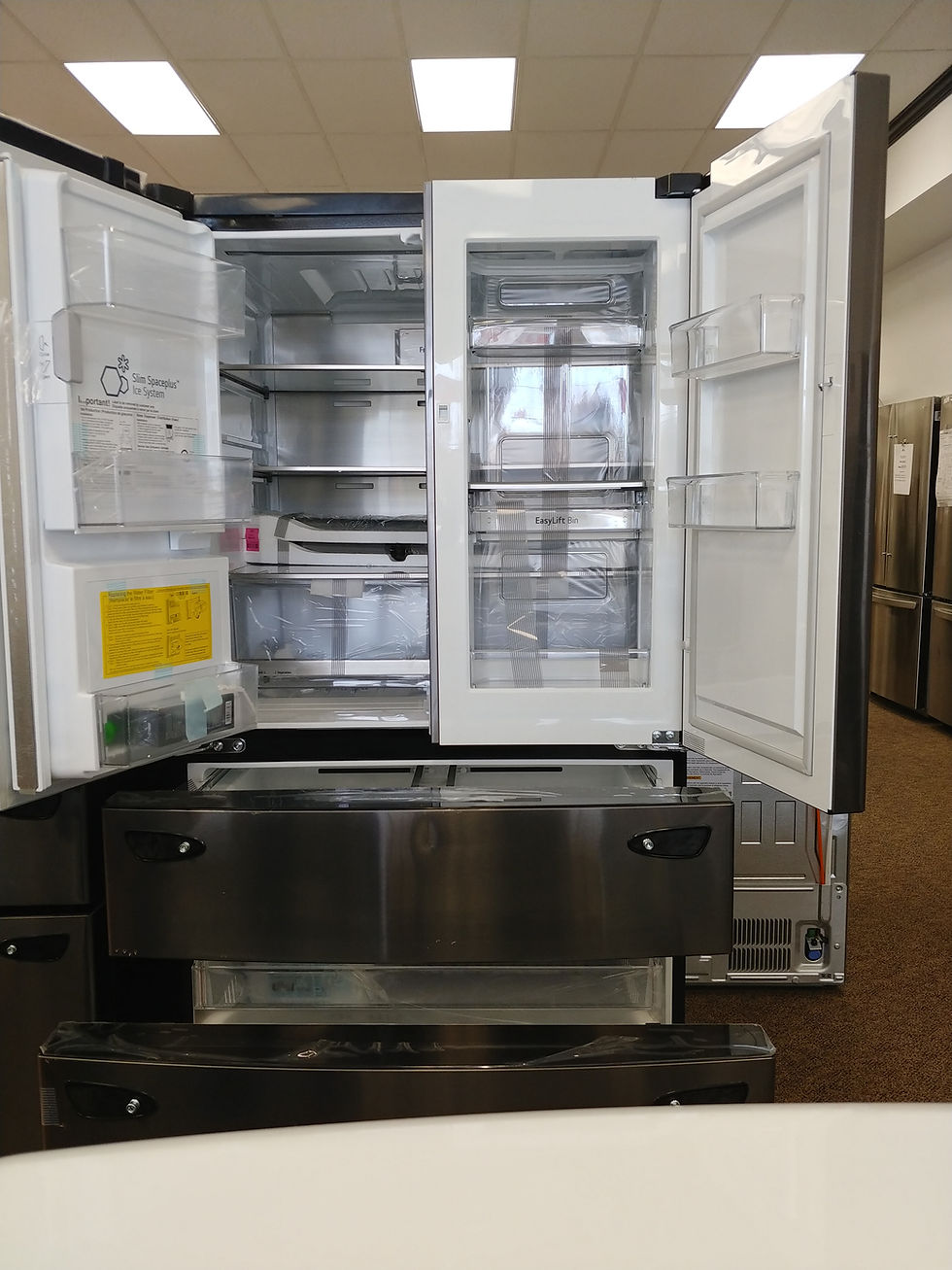 Thumbnail: LG 30 cu. ft. Smart French Door Refrigerator (LRMDS3006D)