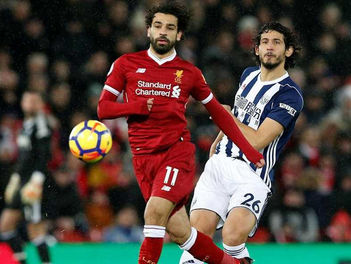 ليفربول فى مواجهة وست بروميتش بحضور صلاح وحجازى