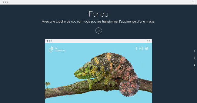 Nouvel effet parallaxe fondu Wix
