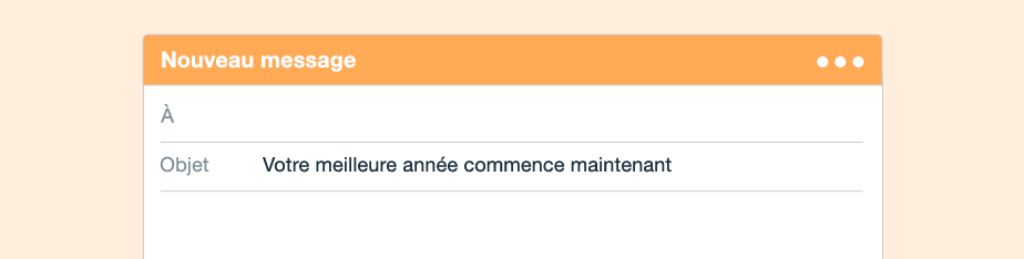 Objet d'e-mail qui capte l'attention