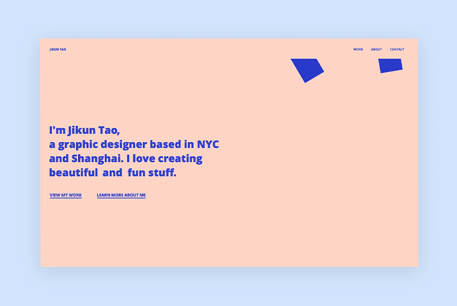 trendy w web design w 2021 - przykład animacji