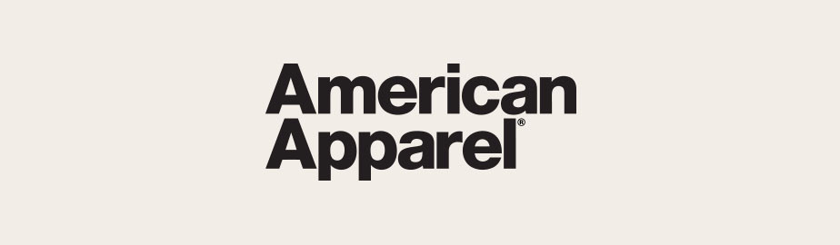 American Apparel Logo als Beispiel für ein modernes Logo
