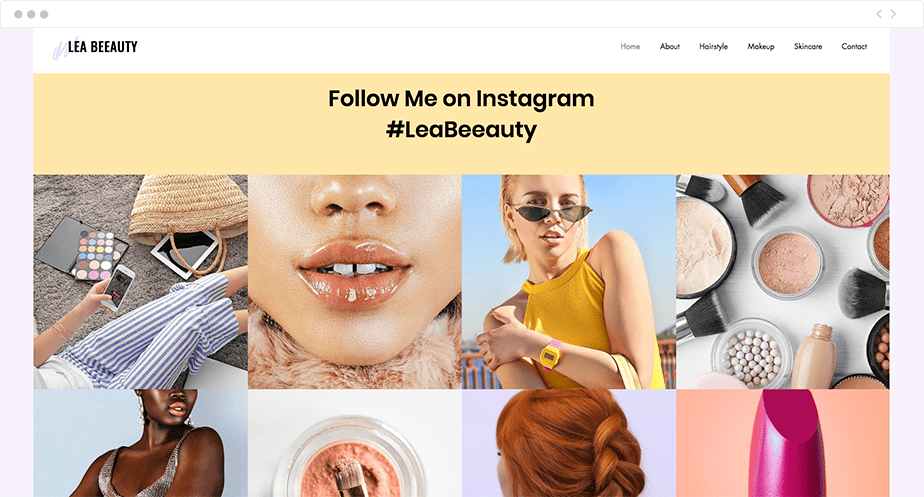 Flux Instagram - site one-page