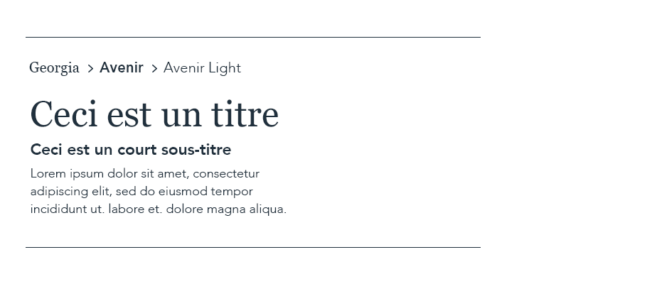 associations de typographies