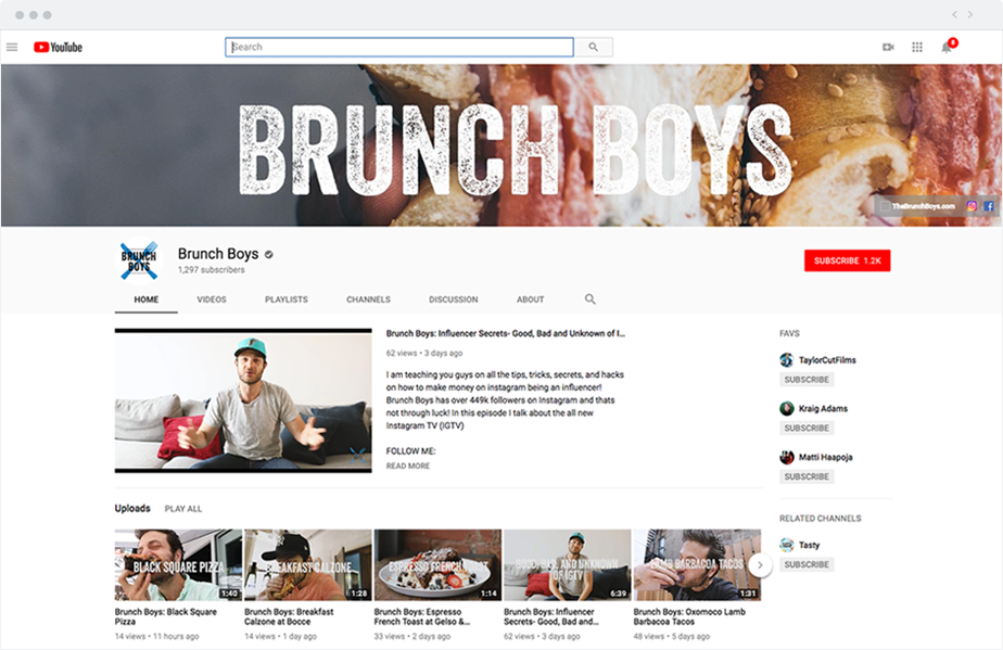 Brunch boys başarılı youtuber olmak