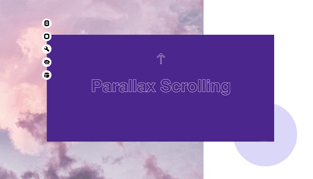 parallax menu scrolling