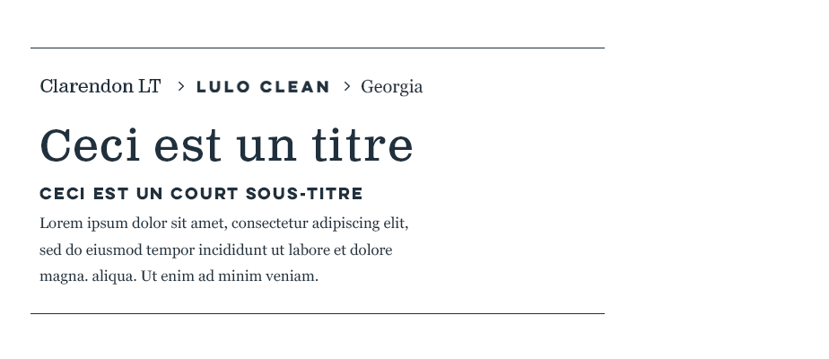 associations de typographies