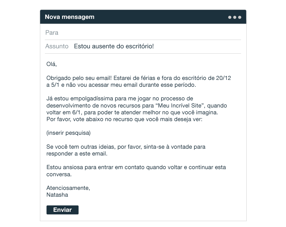 As 7 Melhores Mensagens de Ausência do Escritório para Seu Email