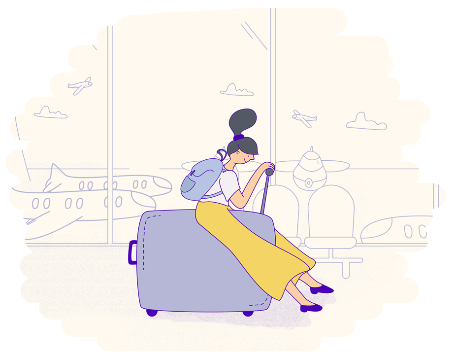Wix vacation fails to avoid: Having a short connection between flights