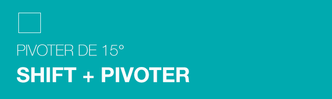 raccourci clavier pivoter de 15 degrés wix site internet