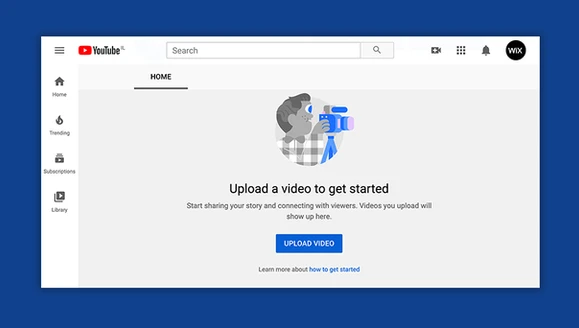 How to start a YouTube channel: upload a video