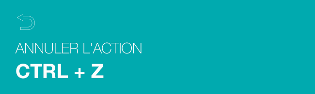 raccourci clavier annuler action wix site internet