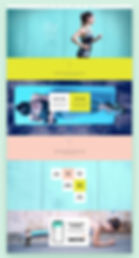 윅스 템플릿에서 제공되는 개인 트레이너용 웹사이트 이미지