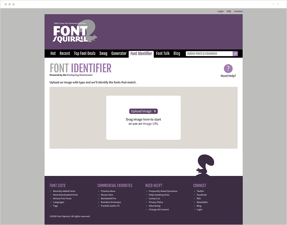 Plataforma Fonts Squirrel