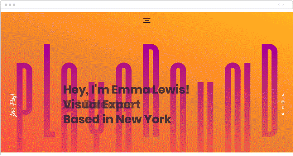 Plantilla web wix con efecto de paralaje