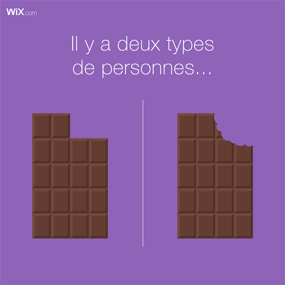 Publication Facebook - deux types de personnes