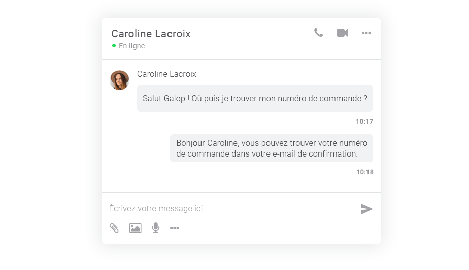 Une réponse rapide
