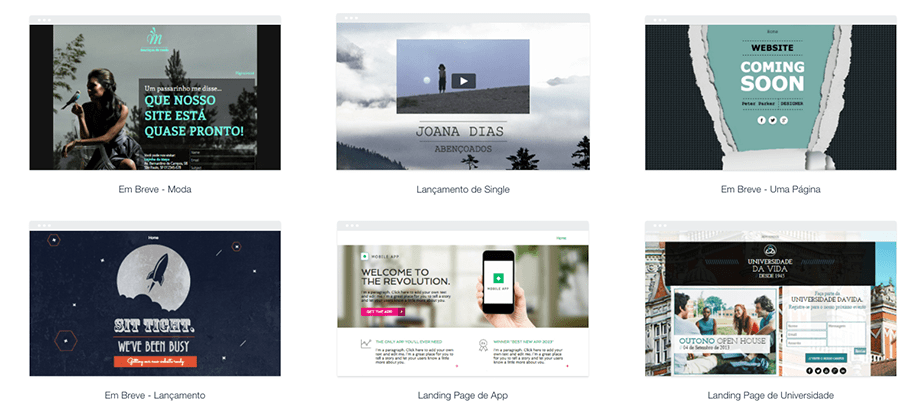 Exemplos de Landing Pages