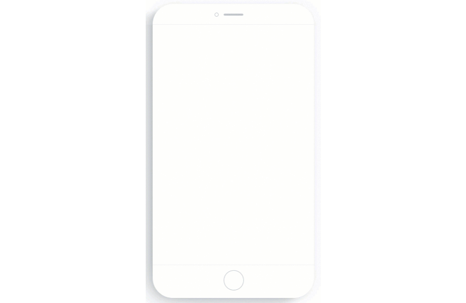 example of wix mobile welcome screen