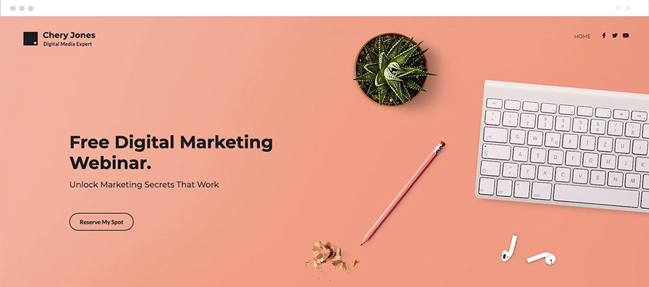 Crie um webinar