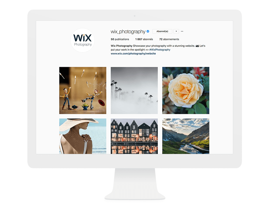 Compte Instagram Wix Photography