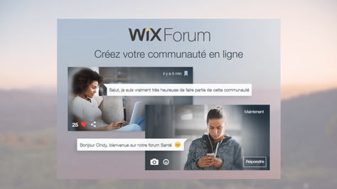 Créez votre communauté en ligne avec Wix Forum
