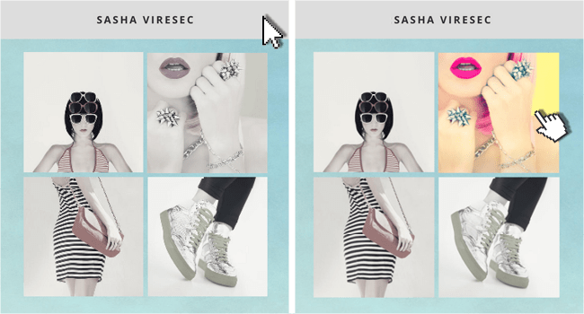 Tutoriel Wix : ajouter des effets sur vos images. Etape 3