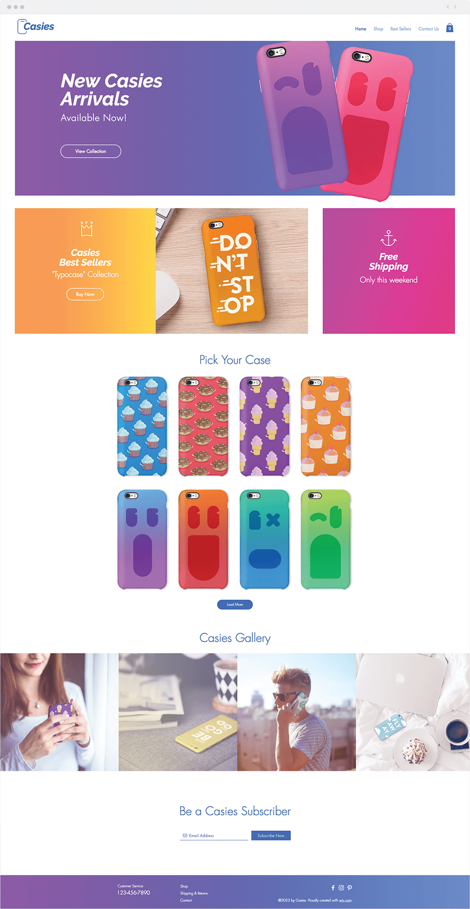 Wix Template - Casies