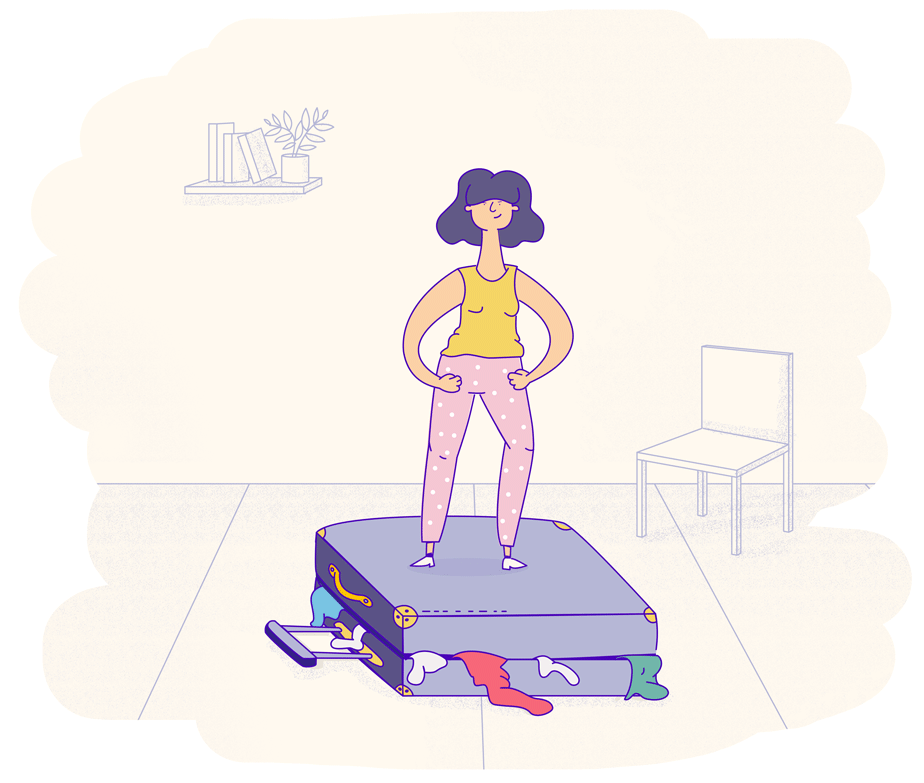 Wix vacation fails to avoid: over packing