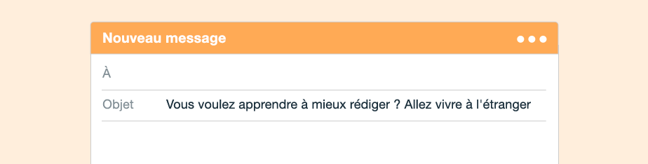 Apprendre à rédiger un e-mail