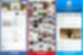 Image présentant côte à côte Facebook, Twitter et Pinterest